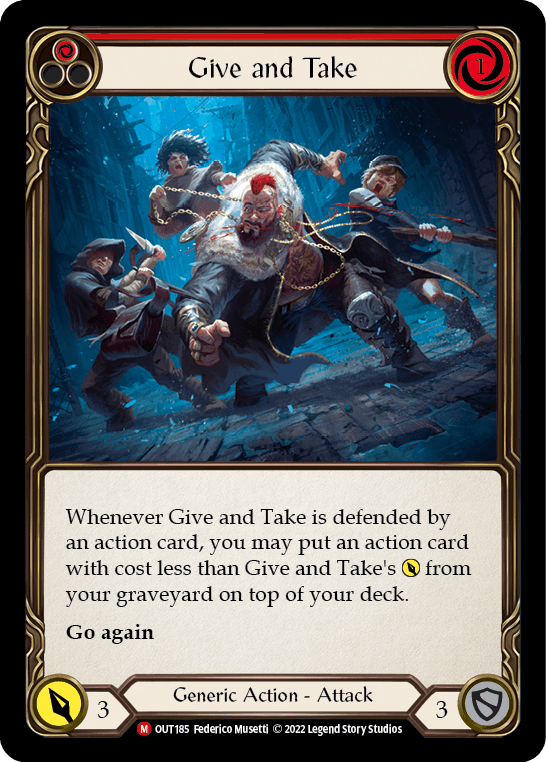 Give and Take [OUT185] (Outsiders) Rainbow Foil - POKÉ JEUX