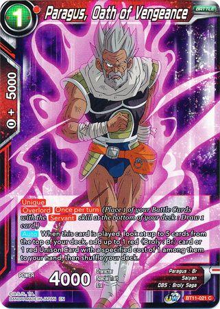 Paragus, Oath of Vengeance (BT11-021) [Vermilion Bloodline 2nd Edition] - POKÉ JEUX