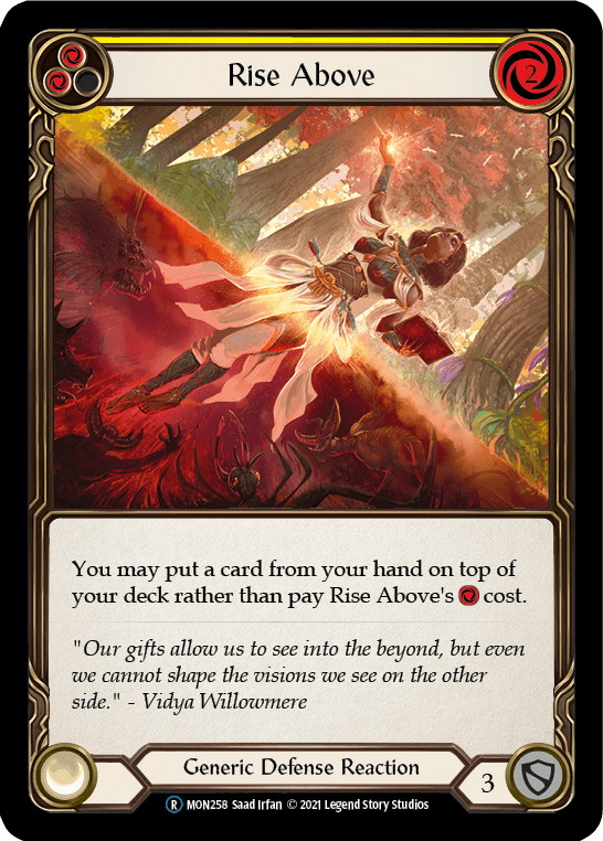 Rise Above (Yellow) [U-MON258-RF] (Monarch Unlimited) Unlimited Rainbow Foil - POKÉ JEUX