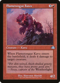 Flametongue Kavu (Rétro) [Dominaria Remastered] 
