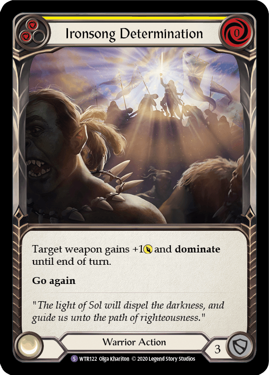 Ironsong Determination [U-WTR122] (Welcome to Rathe Unlimited) Unlimited Rainbow Foil - POKÉ JEUX