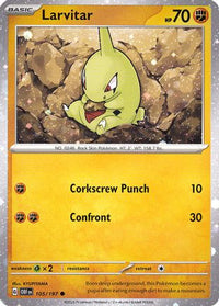 Larvitar (Cosmos Holo) (105/197)  - Miscellaneous Cards & Products Holofoil