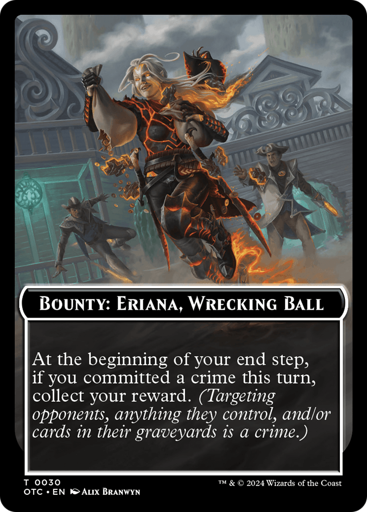 Bounty: Eriana, Wrecking Ball // Bounty Rules Double-Sided Token [Outlaws of Thunder Junction Commander Tokens] - POKÉ JEUX