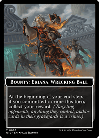 Bounty: Eriana, Wrecking Ball // Bounty Rules Double-Sided Token [Outlaws of Thunder Junction Commander Tokens] - POKÉ JEUX