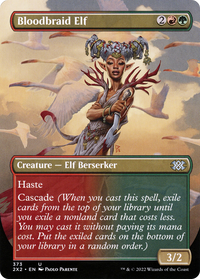 Bloodbraid Elf (Borderless Alternate Art) [Double Masters 2022]