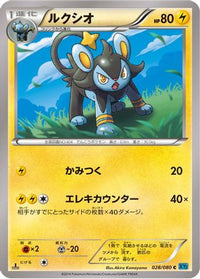 Luxio 028/080 - XY2 Wild Blaze 1st Edition (Japanese)