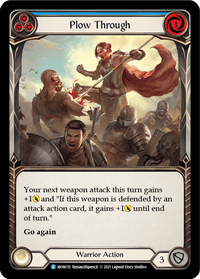 Plow Through (Blue) [MON115-RF] (Monarch) 1st Edition Rainbow Foil - POKÉ JEUX
