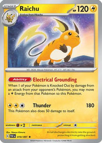 Raichu (Paldean Fates) (19/091)  - Deck Exclusives
