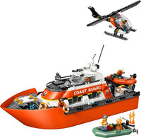LEGO 60504 - CITY - Coast Guard Rescue Boat & Helicopter - 742pcs - S26 (Special Order)