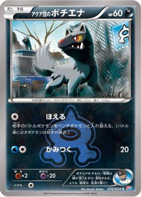 Team Aqua's Poochyena 016/034 - CP1 Magma Gang vs Aqua Gang Double Crisis 1st Edition (Japanese)