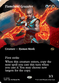 Flamehold Grappler (Borderless) (TDM-359) - Tarkir: Dragonstorm Foil