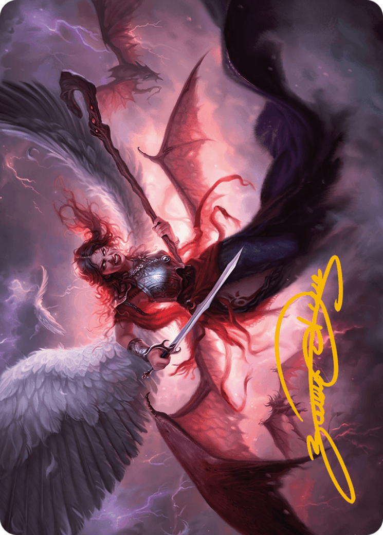 Kaalia of the Vast Art Card (Gold-Stamped Signature) [Modern Horizons 3 Art Series] - POKÉ JEUX