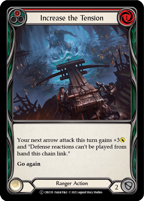 Increase the Tension (Red) [U-CRU135] (Crucible of War Unlimited) Unlimited Normal - POKÉ JEUX