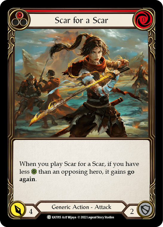 Scar for a Scar (Red) [KAT015] (Outsiders Katsu Blitz Deck) - POKÉ JEUX