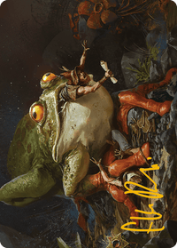 Rampant Frogantua Art Card (Gold-Stamped Signature) [Modern Horizons 3 Art Series] - POKÉ JEUX