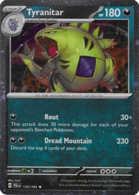 Tyranitar (Cosmo Foil) (135/193)  - Miscellaneous Cards & Products Holofoil