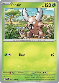 Pinsir (3) - SV Prismatic Evolutions Reverse Holofoil