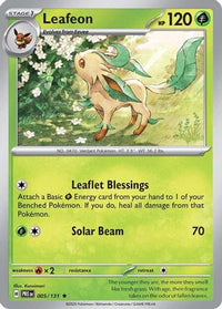 Leafeon (5) - SV Prismatic Evolutions Reverse Holofoil