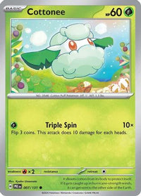 Cottonee (7/131) - SV Prismatic Evolutions Reverse Holofoil