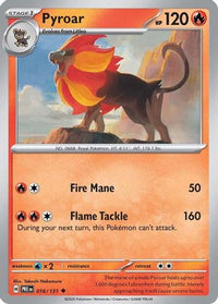 Pyroar (16/131) - SV Prismatic Evolutions Reverse Holofoil