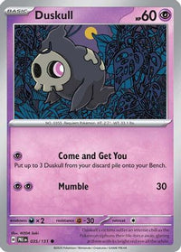 Duskull (35) - SV Prismatic Evolutions Reverse Holofoil