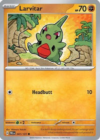 Larvitar (47) - SV Prismatic Evolutions Reverse Holofoil