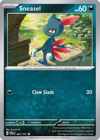 Sneasel (61/131) - SV Prismatic Evolutions Reverse Holofoil