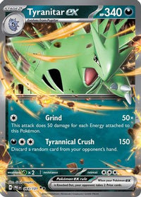 Tyranitar ex (64) - SV Prismatic Evolutions Holofoil