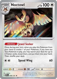 Noctowl (78) - SV Prismatic Evolutions Holofoil