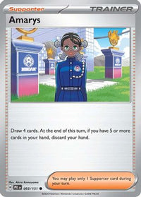 Amarys (93/131)  - SV Prismatic Evolutions Reverse Holofoil