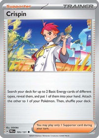 Crispin (105/131)  - SV Prismatic Evolutions Reverse Holofoil