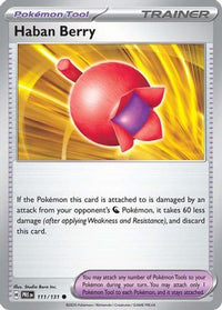 Haban Berry (111) - SV Prismatic Evolutions Reverse Holofoil