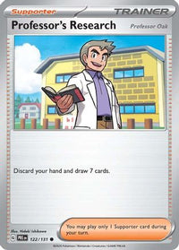 Professor's Research [Professor Oak] (122) - SV Prismatic Evolutions Reverse Holofoil