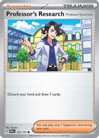 Professor's Research [Professor Sycamore] (125) - SV Prismatic Evolutions Reverse Holofoil