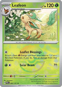 Leafeon (Poke Ball Pattern) (5) - SV Prismatic Evolutions Holofoil