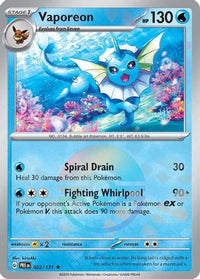 Vaporeon (Poke Ball Pattern) (22) - SV Prismatic Evolutions Holofoil