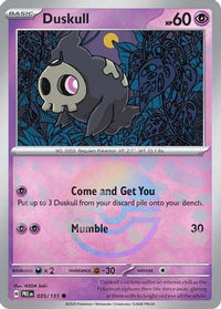 Duskull (Poke Ball Pattern) (35) - SV Prismatic Evolutions Holofoil