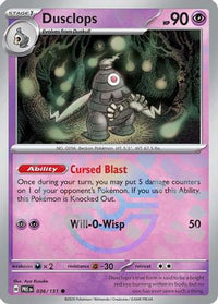 Dusclops (Poke Ball Pattern) (36) - SV Prismatic Evolutions Holofoil