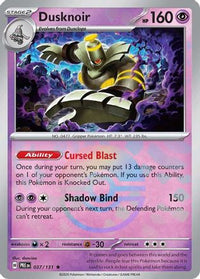 Dusknoir (Poke Ball Pattern) (37/131) - SV Prismatic Evolutions Holofoil