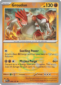 Groudon (Poke Ball Pattern) (49/131) - SV Prismatic Evolutions Holofoil