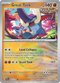 Great Tusk (Poke Ball Pattern) (55) - SV Prismatic Evolutions Holofoil
