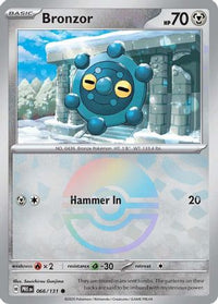 Bronzor (Poke Ball Pattern) (66/131) - SV Prismatic Evolutions Holofoil