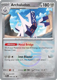 Archaludon (Poke Ball Pattern) (70/131) - SV Prismatic Evolutions Holofoil