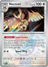 Noctowl (Poke Ball Pattern) (78) - SV Prismatic Evolutions Holofoil
