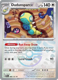 Dudunsparce (Poke Ball Pattern) (80) - SV Prismatic Evolutions Holofoil
