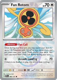 Fan Rotom (Poke Ball Pattern) (85/131) - SV Prismatic Evolutions Holofoil