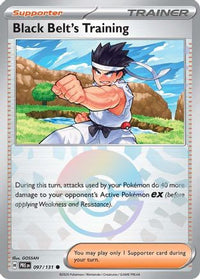 Black Belt's Training (Poke Ball Pattern) (97/131) - SV Prismatic Evolutions Holofoil