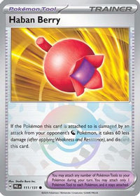 Haban Berry (Poke Ball Pattern) (111) - SV Prismatic Evolutions Holofoil