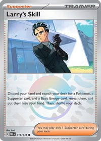 Larry's Skill (Poke Ball Pattern) (115/131) - SV Prismatic Evolutions Holofoil