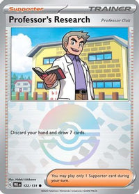 Professor's Research [Professor Oak] (Poke Ball Pattern) (122) - SV Prismatic Evolutions Holofoil
